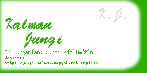 kalman jungi business card